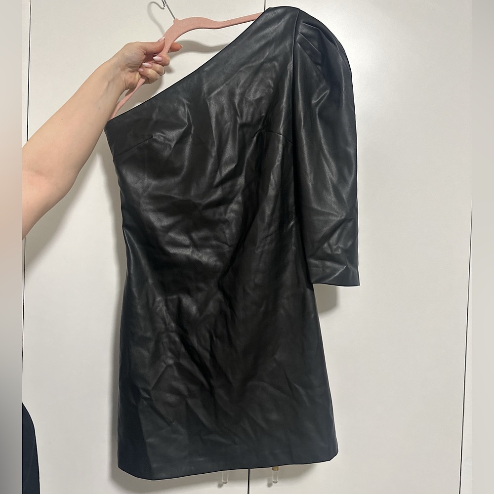 MANGO BLACK LEATHER DRESS | NEW NEVER USED (without tag)